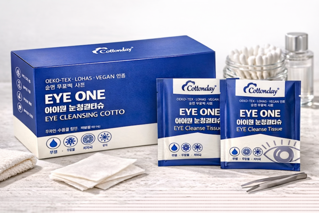 코튼데이 아이원 눈청결티슈 눈세정티슈 개별포장 30매입, 1개