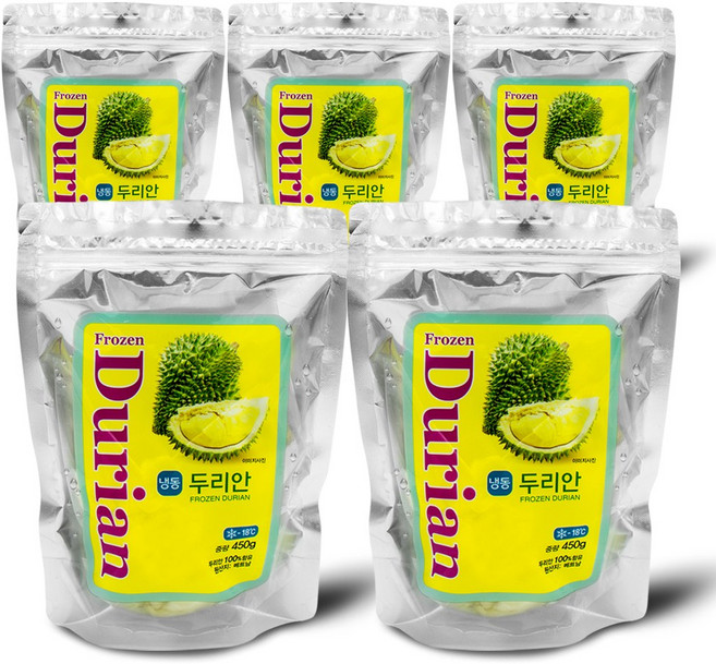 [신정푸드 최저마진 행사] 냉동 두리안 - 450g, 5개