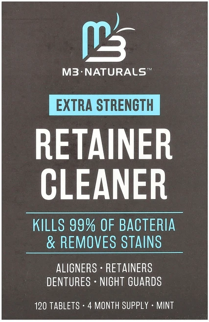 M3 리테이너 클리너 민트향 120정 MTN-37102 - 쿠팡