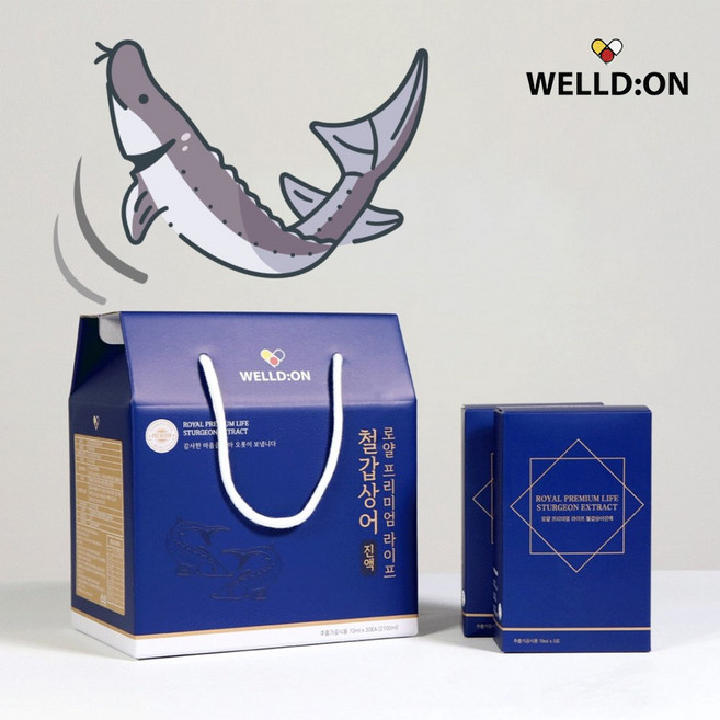 웰디온 순도 96% 프리미엄 철갑상어 진액 액기스 건강즙 70mlX30포, 30개, 70ml