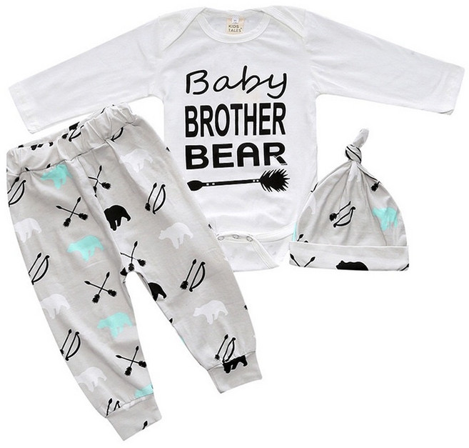 萱寶媽咪baby童裝館 兒童麋鹿連身套裝 (連身衣+長褲+帽子) 寶寶可愛外出服