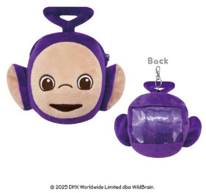 텔레토비 보라돌이 팅키 윙키 페이스 릴 패스 케이스 교통카드 멀티 카드 케이스 키링 일본