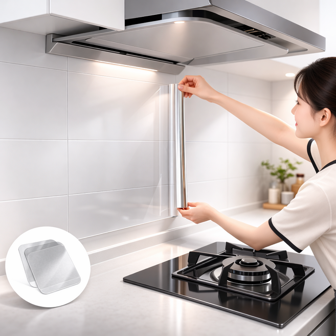 포레샵 벽 손상없는 간편설치 오염방지 시트지, 2개