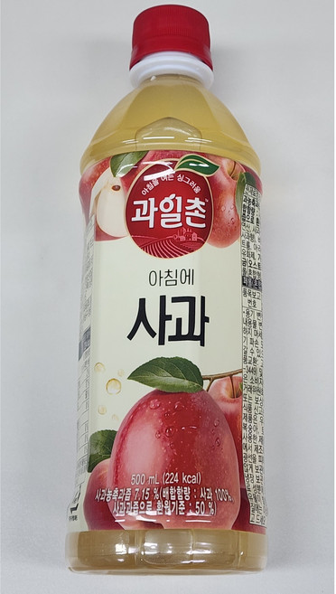 과일촌 아침에 사과, 500ml, 9개