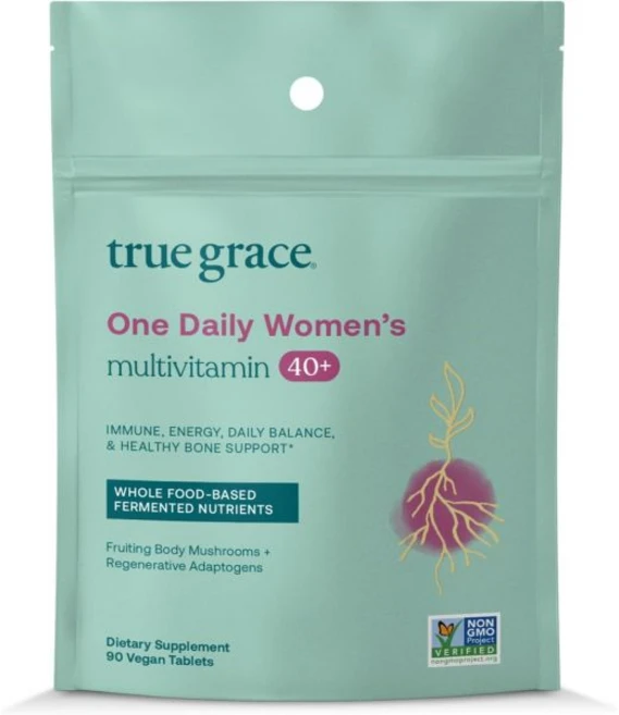 True Grace One Daily Women’s Multivitamin 40+ Fermented Minerals Adaptogens & Mushrooms Energy, 90 Day Supply, 1개 - 쿠팡