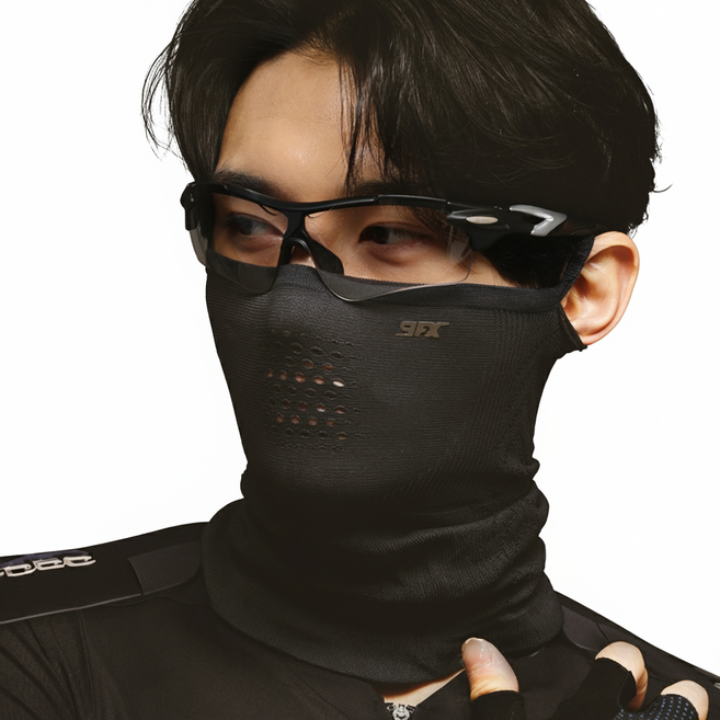 나인에프엑스 국내생산 필드 사계절 스포츠 워머 자외선차단 마스크 롱타입, 그레이