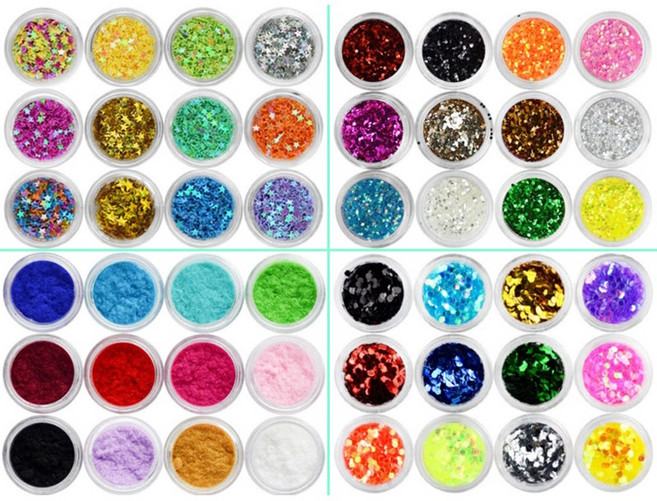 레진공예 레진아트 반짝이 파스텔 조각 글리터 9종, 고운글리터 12종, 1개