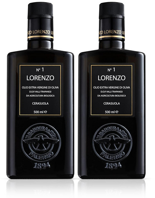 로렌조 No1 엑스트라 버진 올리브 오일 500ml x 2개 세트 Cerasuola 이탈리아