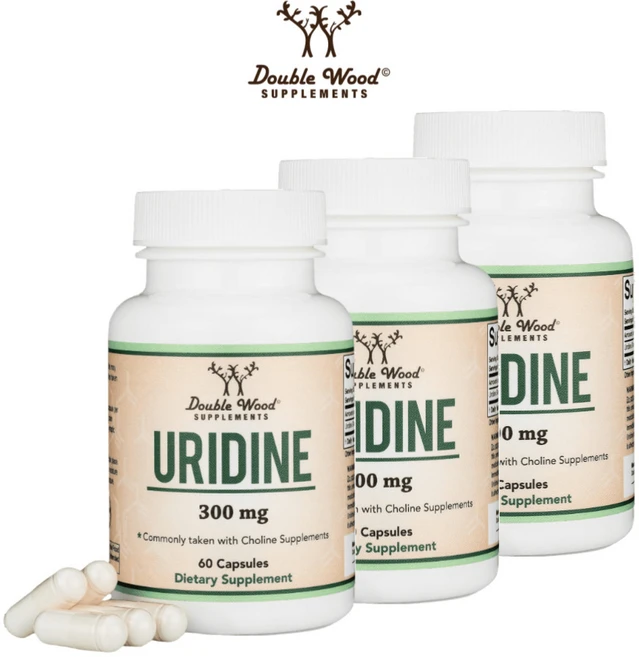 더블우드 Uridine 유리딘일인산염 유리딜산 유리딘 300mg 60캡슐 3개, 60정 - 쿠팡