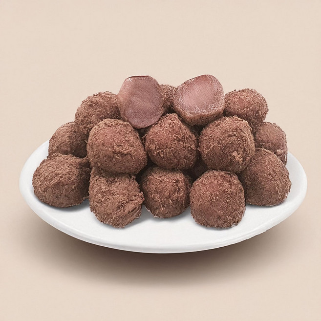 [찰진한상자] 수수팥경단 팥찹쌀떡 찹쌀떡 (20g150알3kg) 식사대용떡 간식떡 답례떡 행사떡, 1박스, 3g