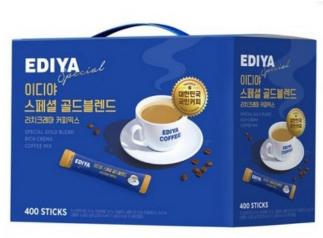 이디야 스페셜 골드블렌드 커피믹스, 11g, 400개입, 1개