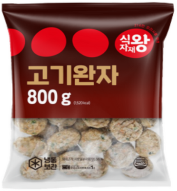 식자재왕 푸디스트 고기완자, 8개, 800g