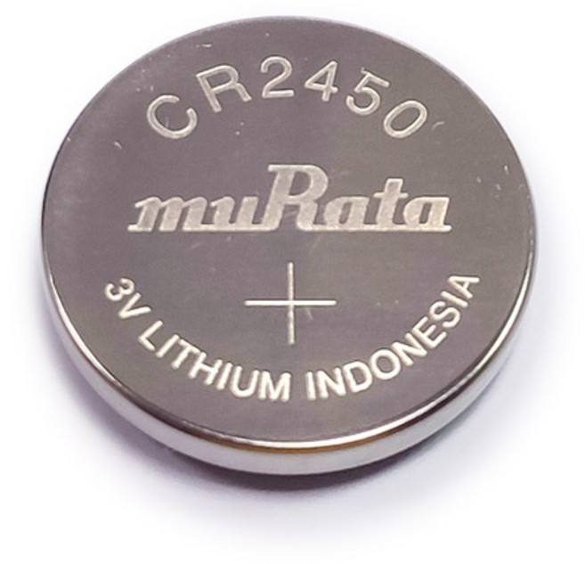 【muRata】CR2450鈕扣型鋰電池 適用於弘麒(超長效型21天) 電子蠟燭燈 環保燈, 單顆, 1