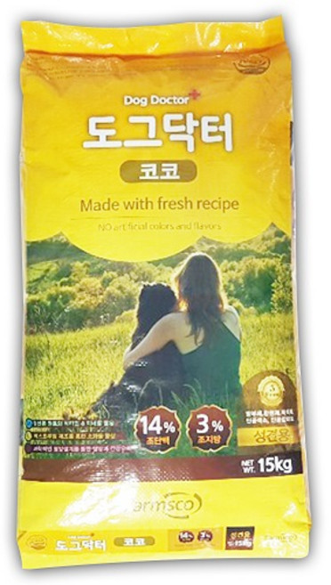 팜스코 도그닥터 코코15kg 성견 대형견 대용량 개사료 성견사료, 15kg, 1개