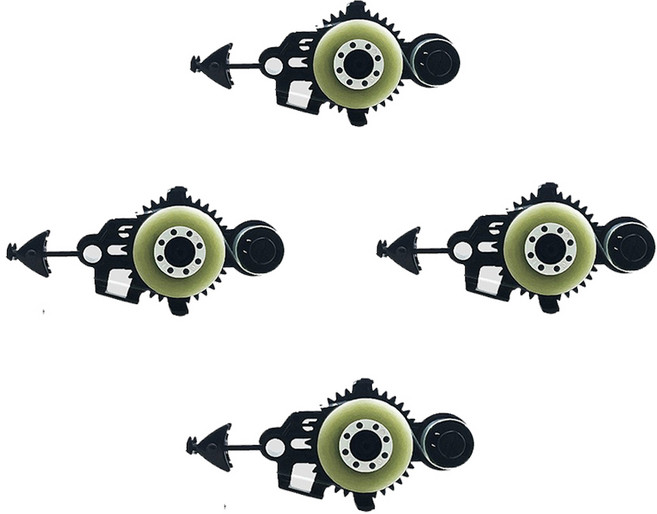 바르네 접착 풀 테이프 리필 속지 BGT-0180R, 투명, 4개