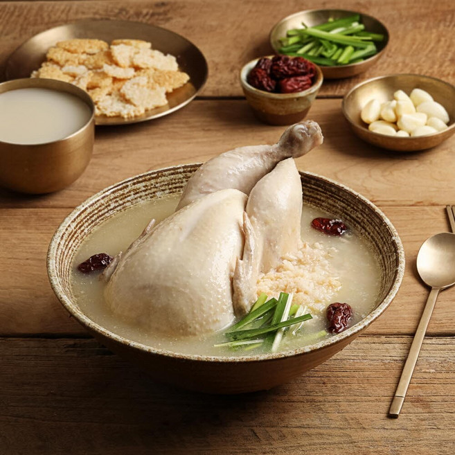 [선의] 박미선이 선택한 한우사골 누룽지 백숙 1.2kg x 2팩 실온보관 삼계탕