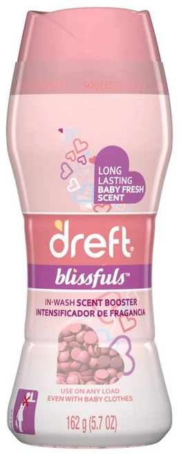 정규수입품 Dreft 드레프트 블리스풀 비즈 의류 향내내기 전용 (베이비 파우더 의향기)162g, 1개 - 쿠팡
