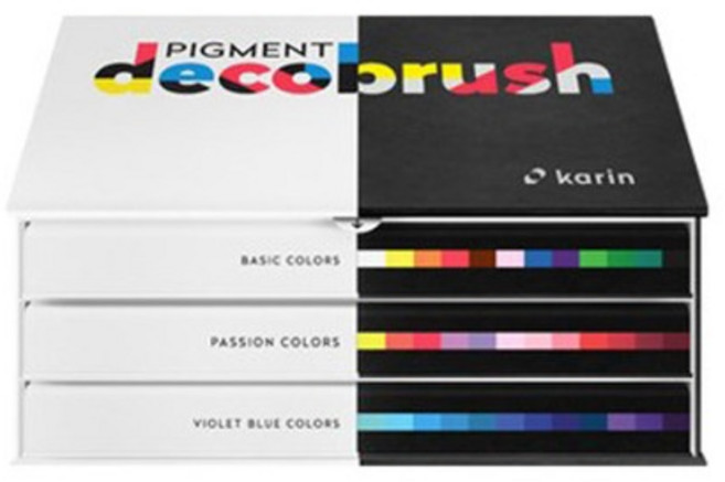 카린 피그먼트 데코브러쉬마카 디자이너 36색, 상세페이지 참조, 상세페이지 참조