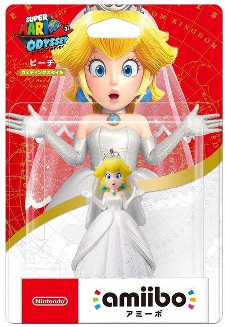 닌텐도 amiibo(아미보) 정품 마리오 오디세이 웨딩 피치 AMIIBO 새상품