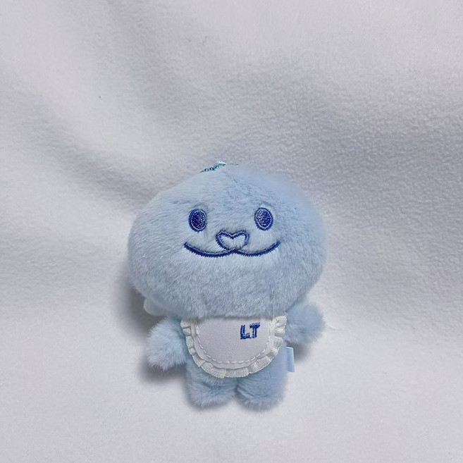 Super Junior 藍色團子金希澈金鐘云曹圭賢金厲旭毛絨掛件, 1個, LT磁鐵+亮面珠鏈+標簽