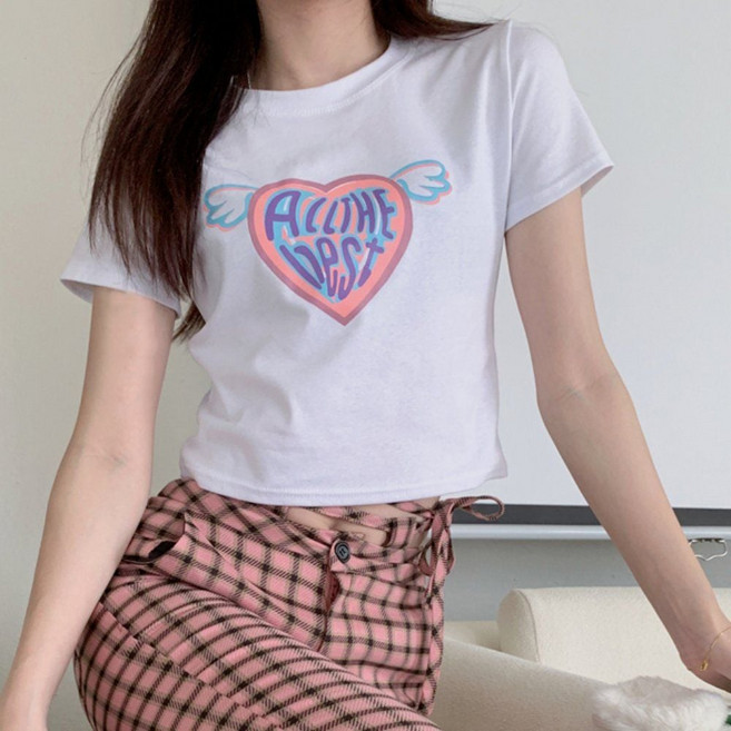 하트 날개 크롭티 URD-015 900+5503xo