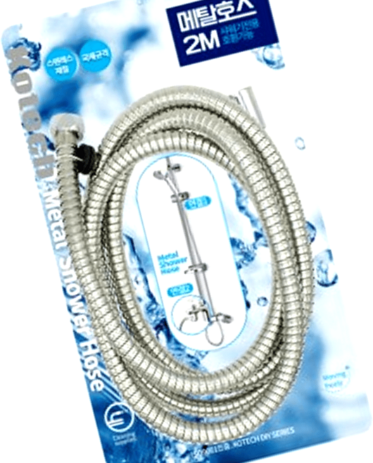 샤워호스 메탈 2M 코텍 샤워줄 욕실호스 샤워기줄