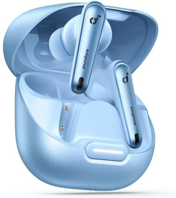 Soundcore by Anker 사운드코어 by 엔커 리버티4 NC 무선 이어폰 노이즈캔슬링, 연한 파란색