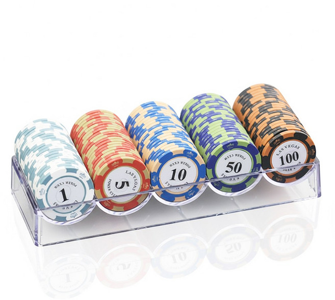 고니표 국제규격 데칼크레이 카지노칩 포커칩 카드 게임 홀덤칩 100P 아크릴 케이스 세트, A세트 [칩 100P+오픈형 아크릴케이스], 1개, A세트 [칩 100P+오픈형 아크릴케이스] 1개