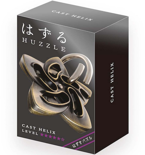 하나야마 캐스트 퍼즐 하즈루 상급 5단계 헬릭스 Helix, 1개, 혼합색상, 2피스