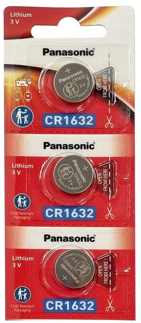 파나소닉 CR1632 3V 리튬 건전지 카드, 3개, 1개입