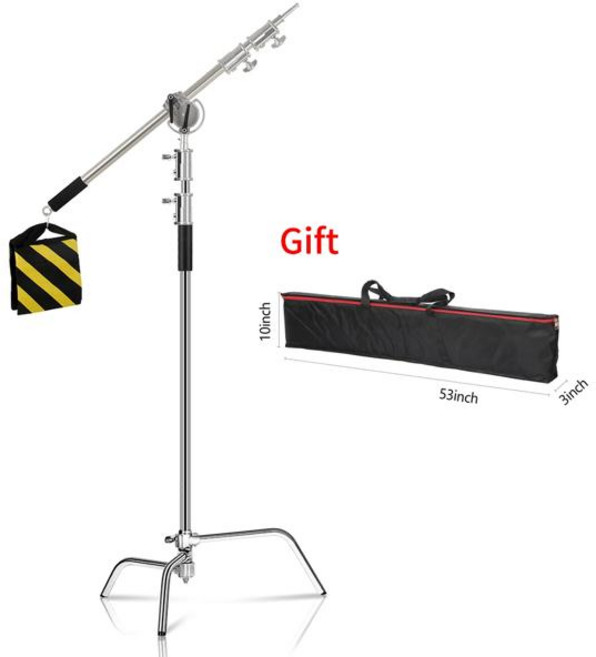 쿨러 스탠드 . 라이트 스테인레스 스틸 키트 크로스 암 무게 가방 사진 확장, 2.6M With crossbar, 5) 2.6M With crossbar