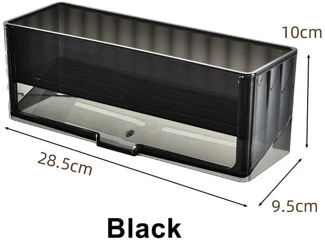 플라스틱 주방 싱크 주최자 접시 건조 랙 스폰지 스크러버 천 스틸 울 홀더 공간 절약형 수조 보관 장식, 01 검정색