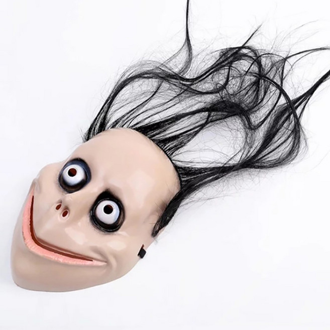 모모 귀신 가면 할로윈 코스프레 공포 파티 마스크 분장 코스튬 무서운 분장 얼굴 할로윈데이, 상세페이지 참조, 1개
