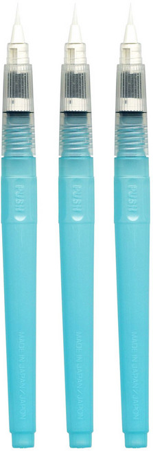 쿠레타케 캘리그라피 워터브러쉬, 소, 3개