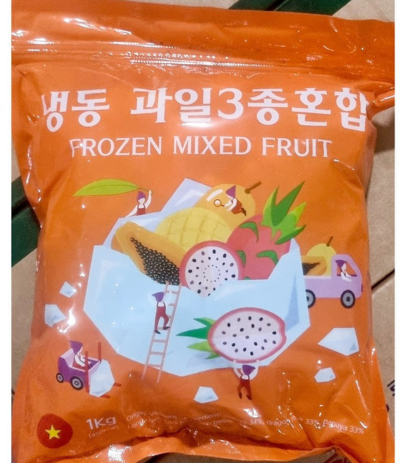 혼합과일 대정 망고+파파야+용과 1K X5 업소용, 5개