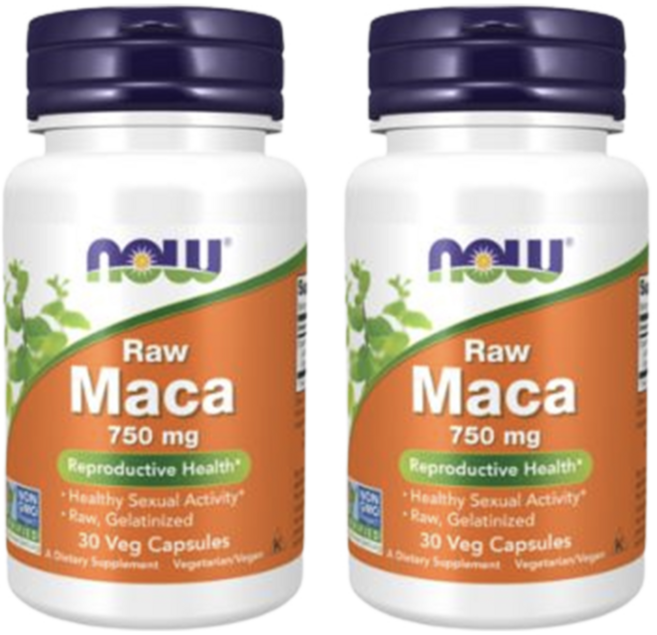 나우푸드 Now Foods 마카 무가공 750mg 베지캡슐, 2개, 30정
