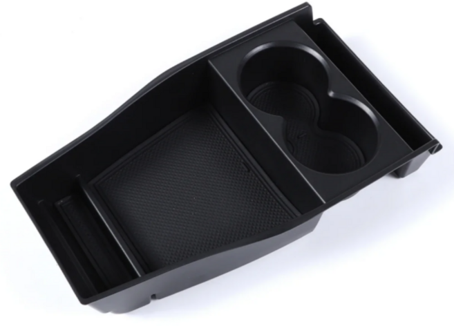 솔리템 아이오닉5 2021 2022 2023 호환전용 중앙 센터 콘솔박스 트레이 컵홀더, 블랙