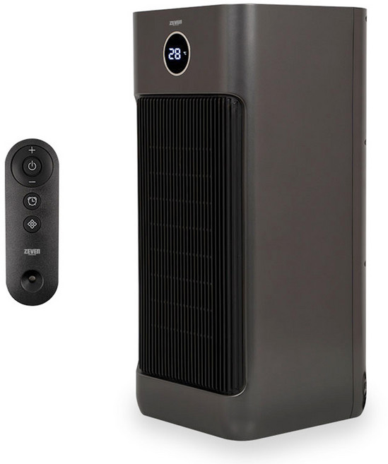 제벤 대형 PTC 저소음 세라믹 리모컨 타이머 터치패널 분리형 먼지필터 온풍기, ZB-3000