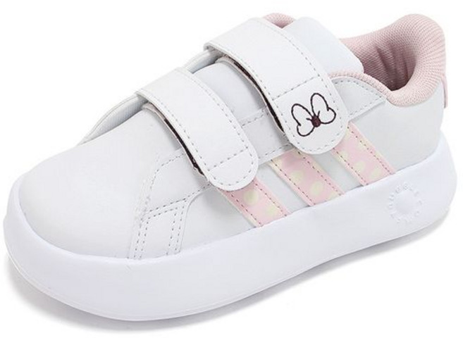 아디다스 키즈 그랜드코트 X 미니마우스 I 유아 아동 운동화 화이트 JR8130