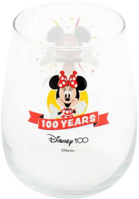 디즈니 100주년 둥근 유리컵 360 ml, 2개, 단일