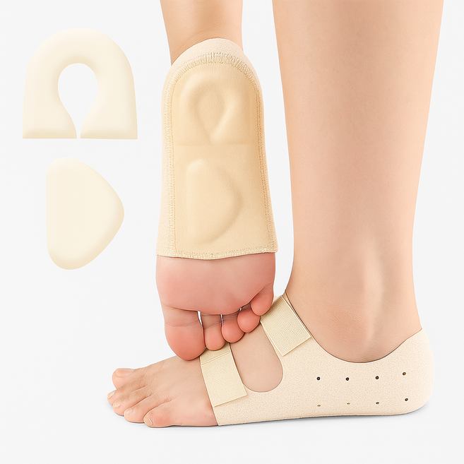 에이셉트 족저근막 올인원 발 아치 뒤꿈치 발바닥 패드, 1세트