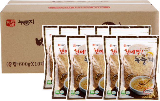 현미짱누룽지 (600g)_ 박씨네누룽지, 10개, 600g
