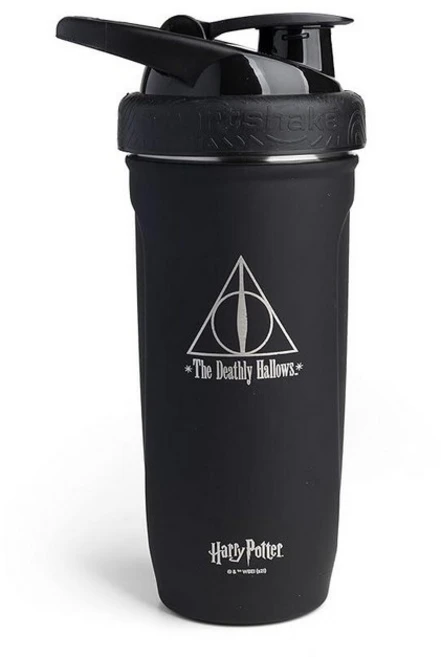 Smartshake Reforce 스테인리스 스틸 해리 포터 루모스 스타일 쉐이커 보틀 (900 ml/30 온스) | 부드러운 뚜껑이 있는 경량 저항 스포츠 쉐이커 병 | 누출, 죽음의 성물 - 쿠팡