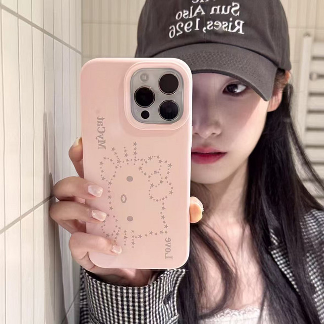 핑크색 키티 귀여운 고양이 소프트 실리콘케이스 아이폰케이스