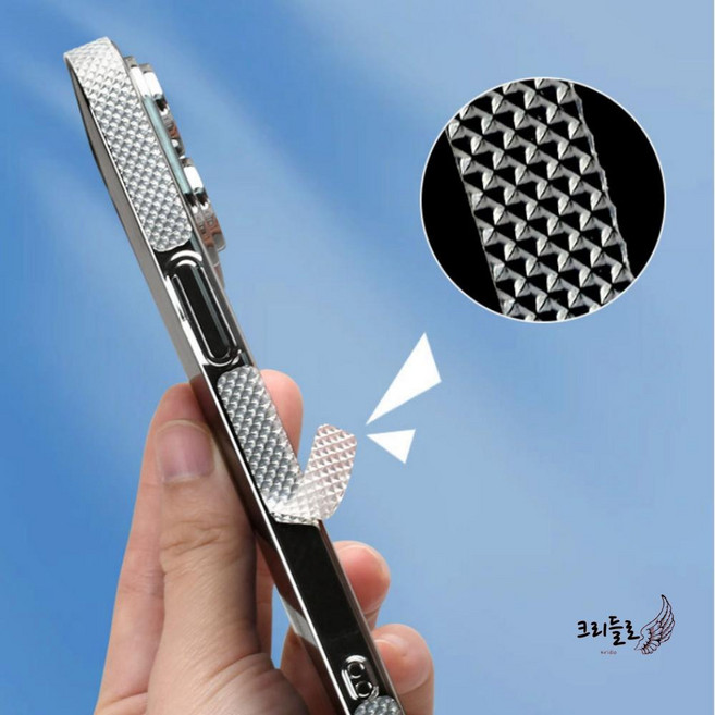 스마트폰 논슬립 테이프 스티커 가방끈 휴대폰 그립 방지, 투명 /  소형(6mm), 투명   소형(6mm), 1개