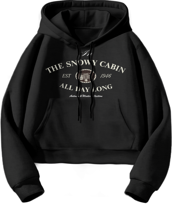 몰토벨리노 TSF 스노위케빈 세미오버핏 크롭 후드티