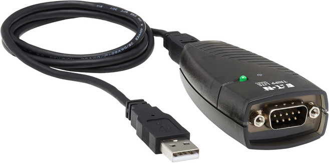 트립 라이트 키스팬 고속 USB-직렬 어댑터 PC 및 Mac USB-A에서 DB9 RS232 남성 3피트0.91미터 케이블 3년 보증USA-19HS