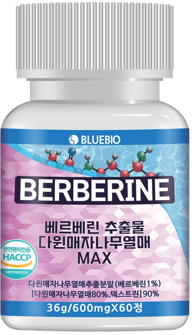 베르베린 추출물 다윈매자나무열매 MA0mg, 1개, 60정