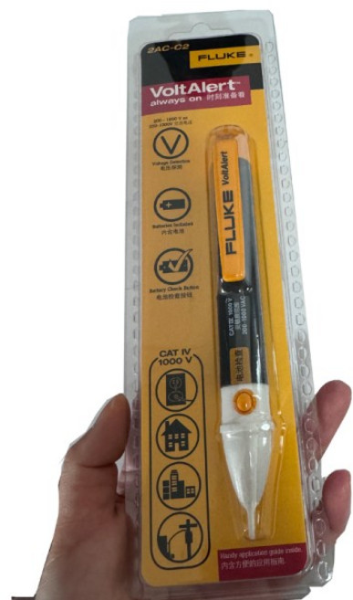 Fluke 2AC VoltAlert ™ 비접촉 전압 검출기 테스터 90V-1000V/ 펜 경고, 01 2AC 200V-1000V, 1개