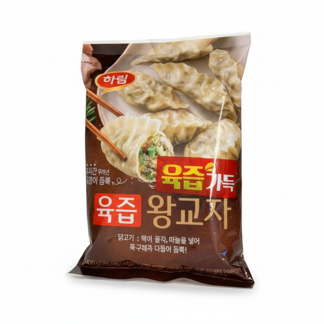 하림 닭고기 육즙가득 왕교자 닭만두, 420g